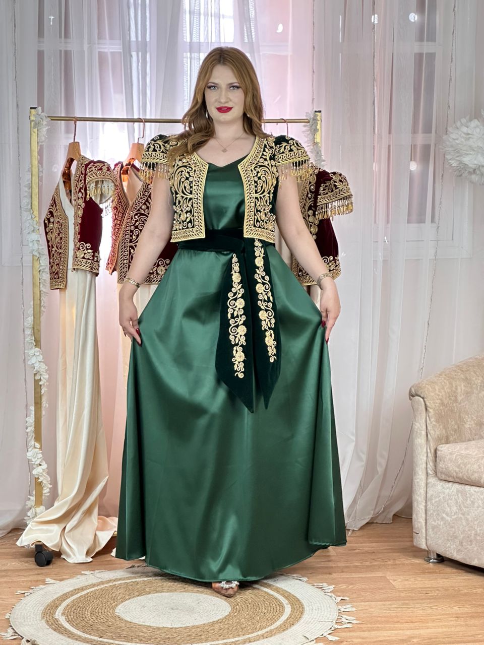 كراكو جزائري - جودة عالية مع حزام مطرز - الصورة 2