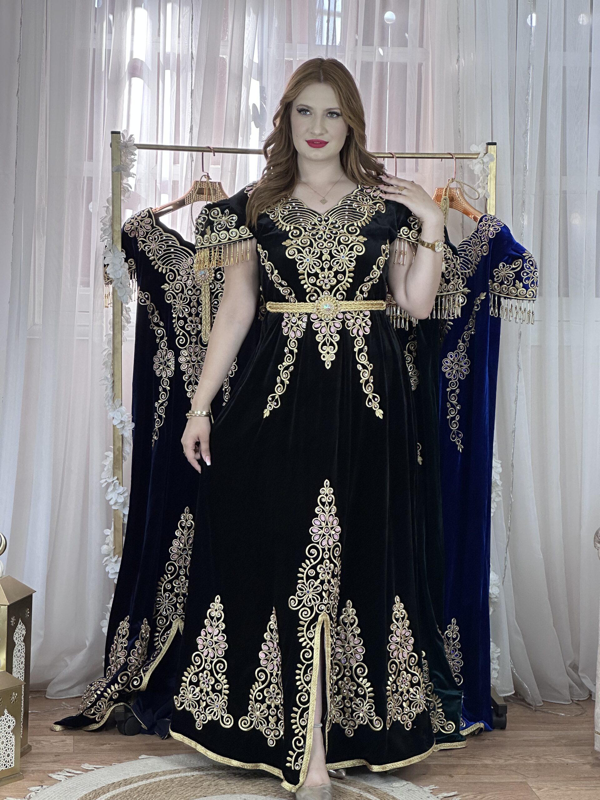 جبة فرقاني قسنطينية – تطريز فاخر مع حزام - الصورة 2