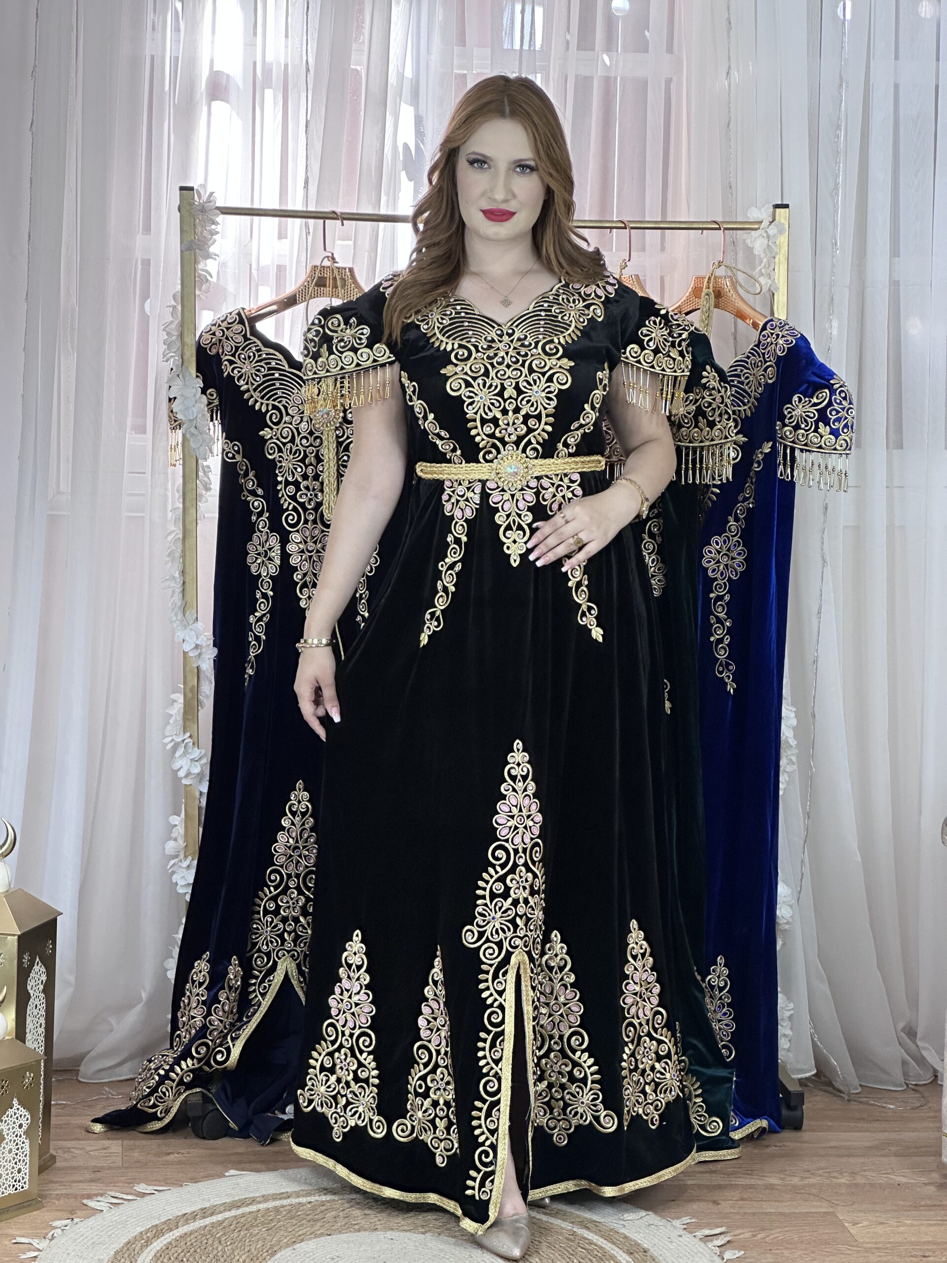 جبة فرقاني قسنطينية – تطريز فاخر مع حزام - الصورة 3